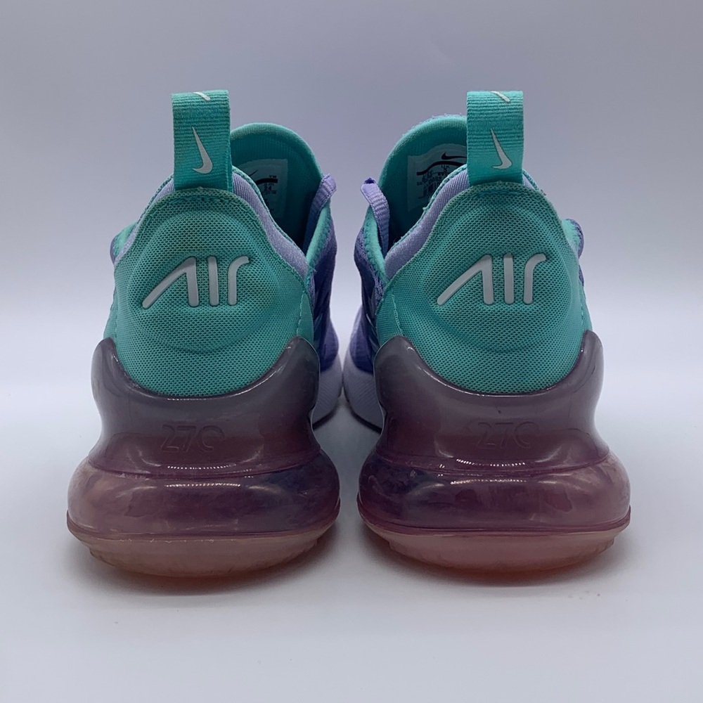 Nike Air Max 270 GS Purple‎ Teal Running Shoes BV1236-400 Youth 5.5Y Women’s 7 - Picture 3 of 10